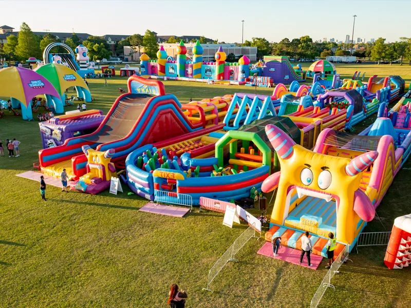 Apakah bahan terpal untuk istana kembung?