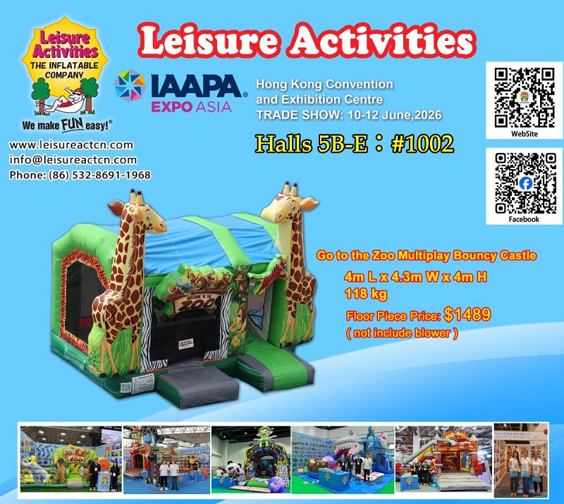 2026 IAAPA EXPO ASIA Hong Kong - Kami dengan hormatnya menjemput anda untuk mengambil pas VIP anda dan melawat pameran kami.