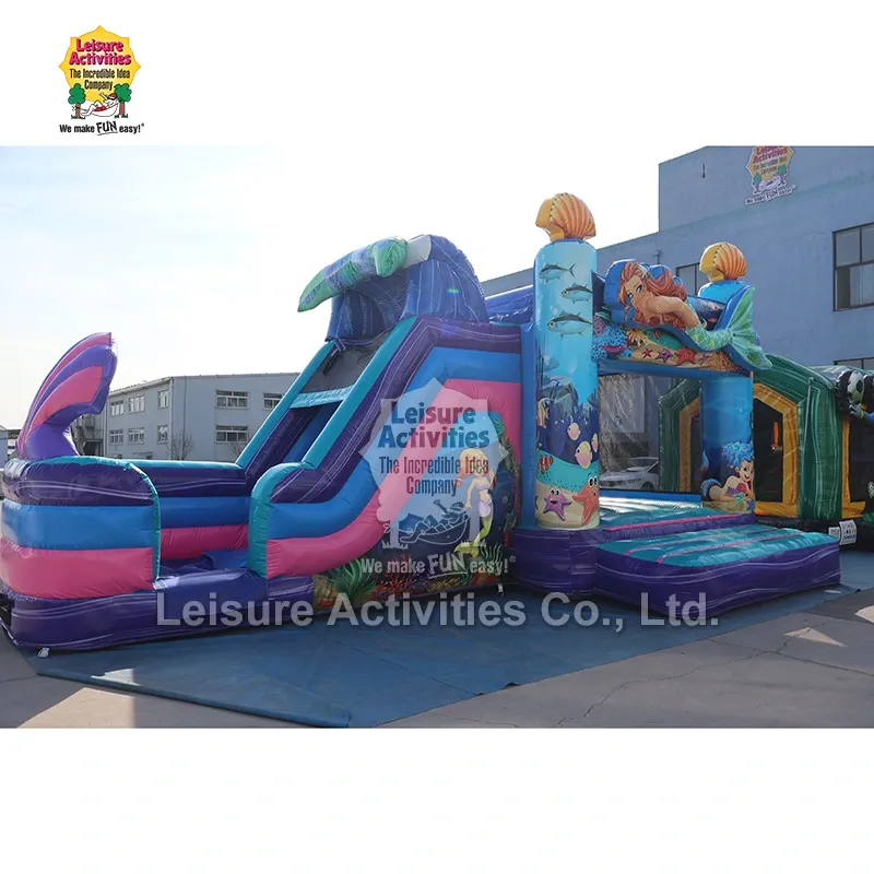 Istana Bouncy Mermaid Berbilang Kembung Super
